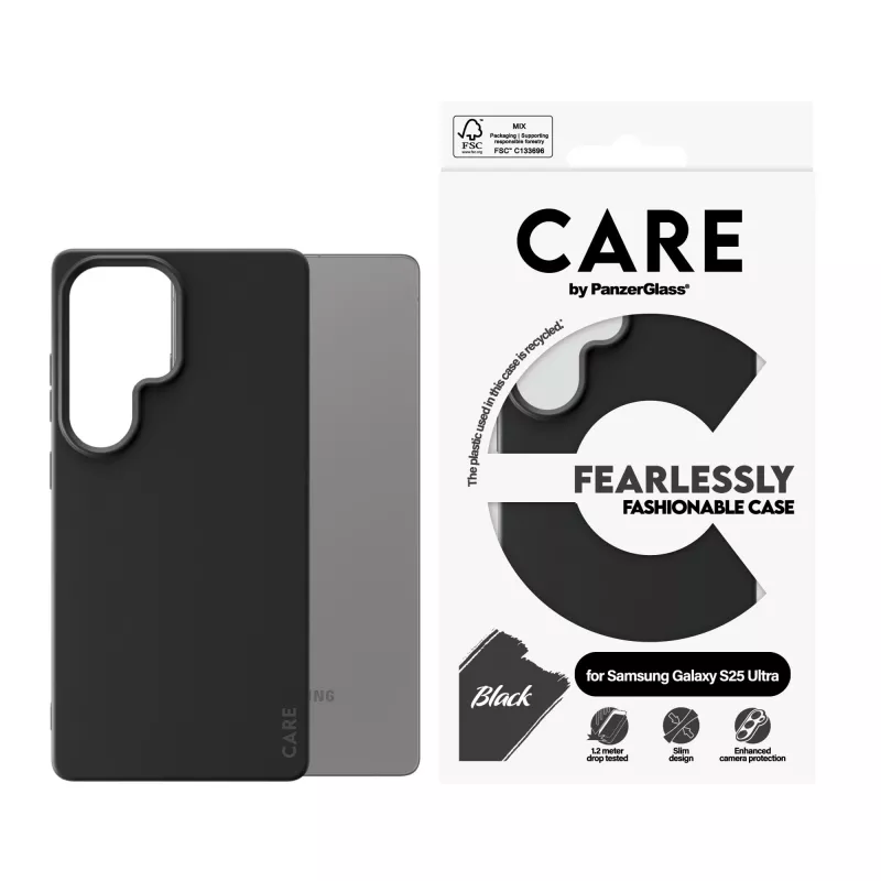 PanzerGlass CARE™ by ® Case nero Samsung Galaxy S25 Ultra
