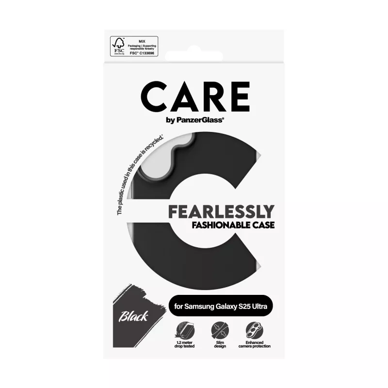 PanzerGlass CARE™ by ® Case nero Samsung Galaxy S25 Ultra