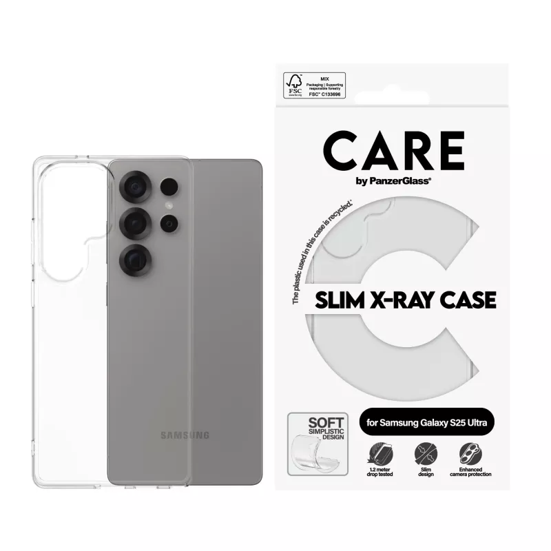 Cover PanzerGlass Samsung Galaxy S25 Ultra trasparente X-Ray Soft
