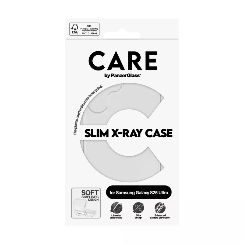 Cover PanzerGlass Samsung Galaxy S25 Ultra trasparente X-Ray Soft