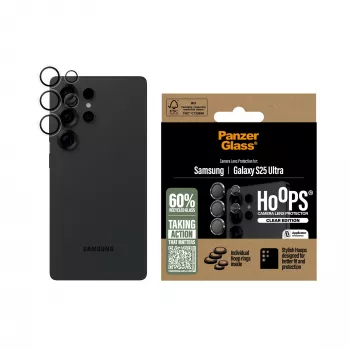 PanzerGlass ® Hoops® protezione lenti fotocamera trasparente Samsung Galaxy S25 Ultra