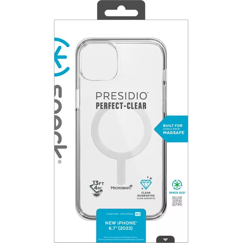 Speck Presidio Perfect Clear custodia MagSafe iPhone 14 Plus