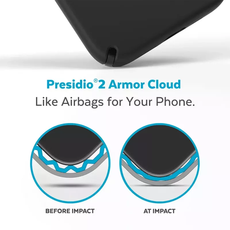Speck Presidio2 Pro + MS Apple iPhone 14 Plus/15 Plus nero – con Microban custodia protettiva robusta