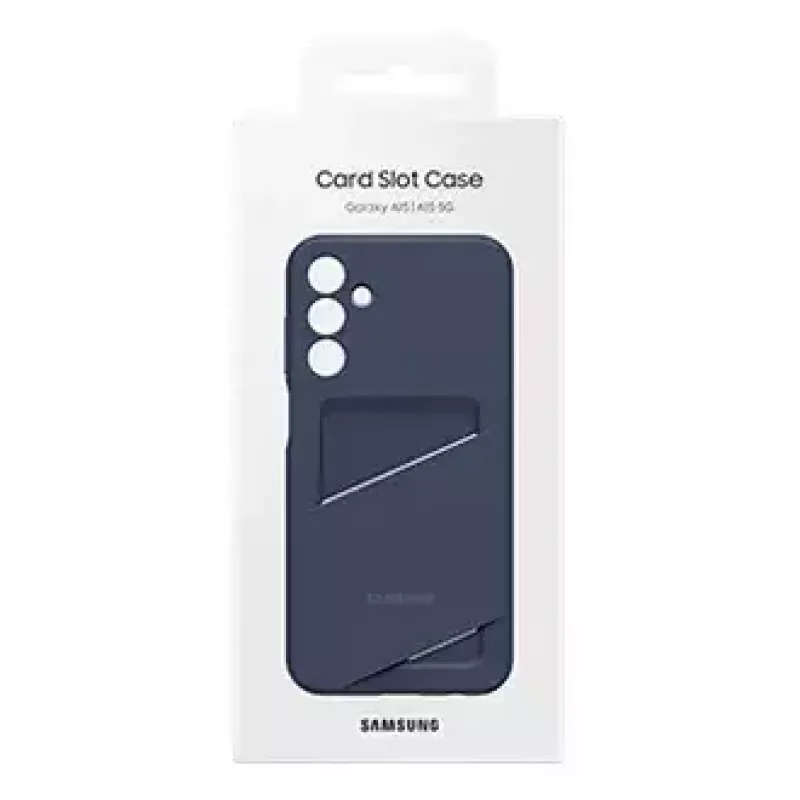Samsung EF-OA156TBEGWW Card Slot Cover custodia per Galaxy A15 / A15 5G, TPU, blu / nera
