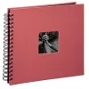 Hama Fine Art Album fotografico a spirale, 28 x 24 cm, 50 pagine nere, Flamingo