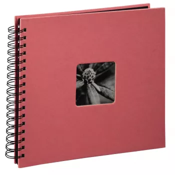 Hama Fine Art Album fotografico a spirale, 28 x 24 cm, 50 pagine nere, Flamingo