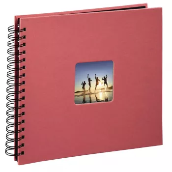 Hama Fine Art Album fotografico a spirale, 28 x 24 cm, 50 pagine nere, Flamingo