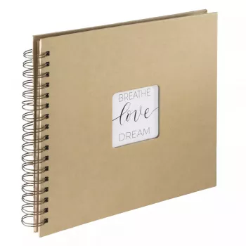 Hama Craft Fotoalbum marrone 80 fogli 10 x 15 rilegatura a spirale