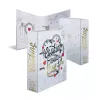 Raccoglitore HERMA 19669 A4 anelli a D conservazione oro rosso bianco