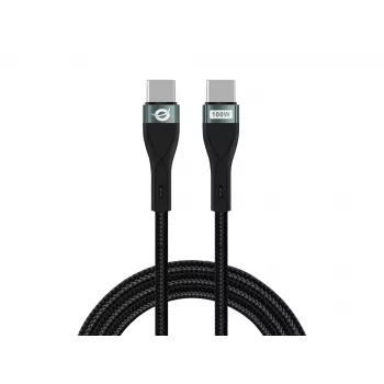 Conceptronic ETTA01B20 cavo a ricarica rapida USB C-C PD 3.0 100W 2M, 20V 5A, 480Mbps, E-Mark