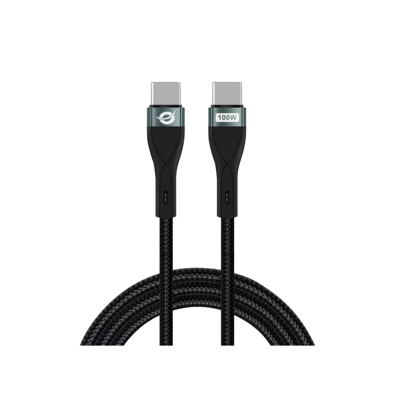 Conceptronic ETTA01B20 cavo a ricarica rapida USB C-C PD 3.0 100W 2M, 20V 5A, 480Mbps, E-Mark