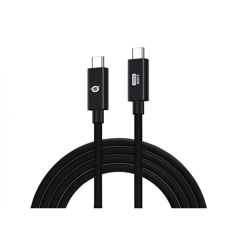 Conceptronic ETTA04B20 cavo USB 4.0 Gen 3 C-C PD 3.1 240W 2M, 48V 5A, 40Gbps, E-Mark