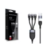 Cavo di ricarica rapida Conceptronic ETTA06B15 USB 3-in-1 PD 3.0 100W 1,5 m, 20V 5A, 480 Mbit/s, E-Mark