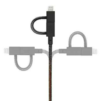 Cavo USB Native Union BELT-ULC-CS-BLK-NP 2 m USB-A a USB-C/Micro-USB-A/Lightning nero