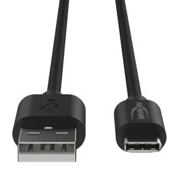 Cavo USB Ansmann 1700-0130 1 m USB-A USB-C nero