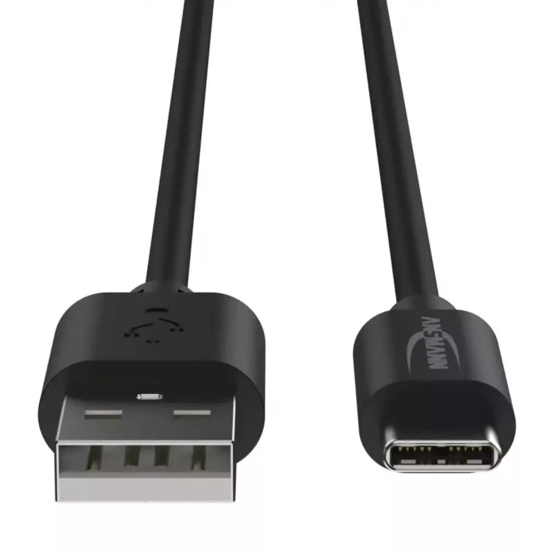 Cavo USB Ansmann 1700-0130 1 m USB-A USB-C nero