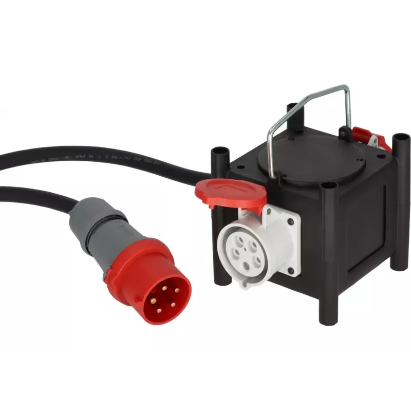 Prolunga elettrica Brennenstuhl 2 m 2 prese AC outdoor nero rosso bianco