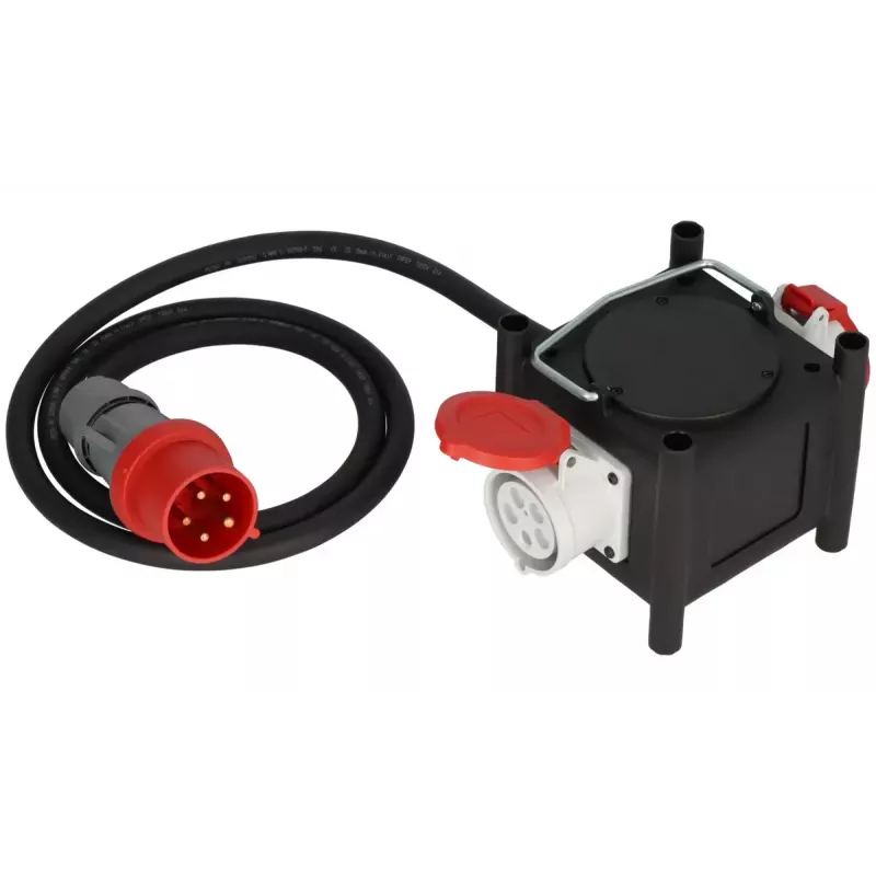 Prolunga elettrica Brennenstuhl 2 m 2 prese AC outdoor nero rosso bianco