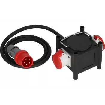 Prolunga elettrica Brennenstuhl 2 m 2 prese AC outdoor nero rosso bianco