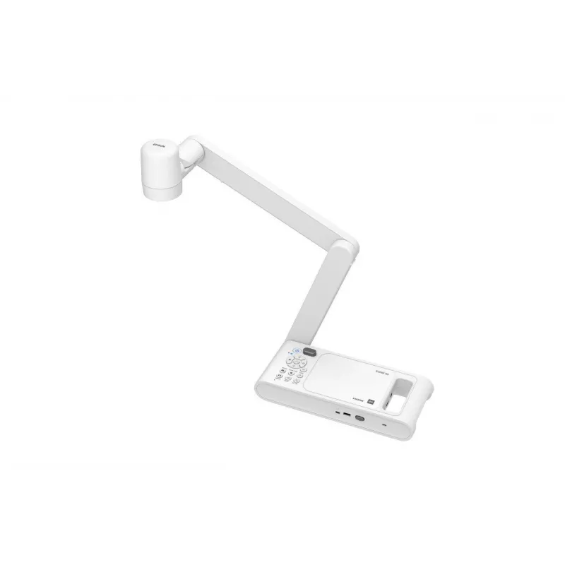 Epson ELPDC30 V12HB09080 visualizer per documenti, 4K UHD (3840 x 2160), 13 MP, zoom digitale 23x / ottico 10x, CMOS, HDMI/USB/Wi-Fi, bianco