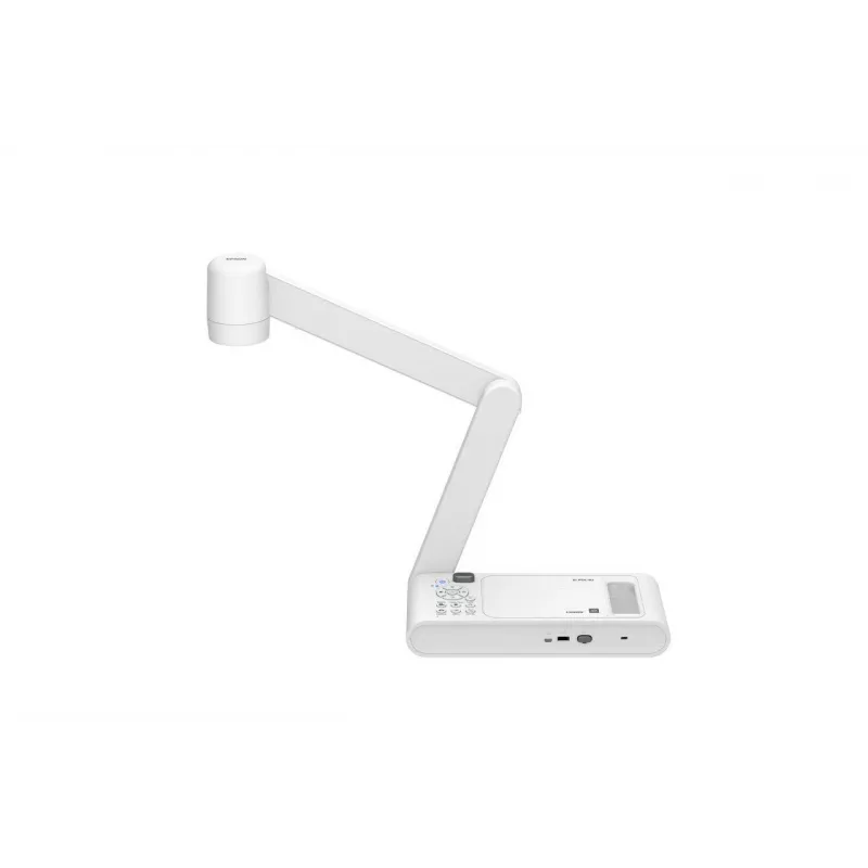 Epson ELPDC30 V12HB09080 visualizer per documenti, 4K UHD (3840 x 2160), 13 MP, zoom digitale 23x / ottico 10x, CMOS, HDMI/USB/Wi-Fi, bianco