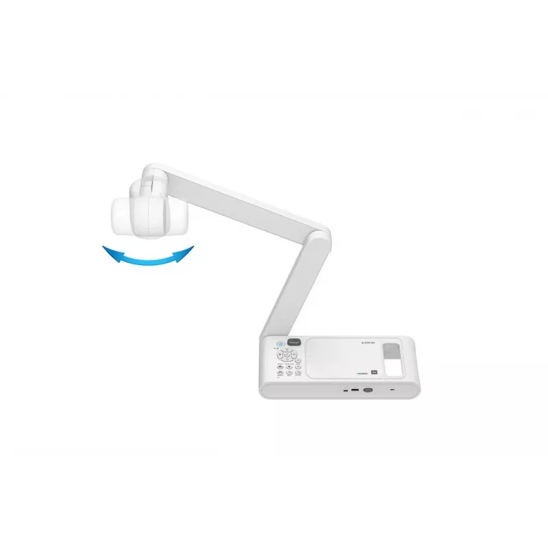 Epson ELPDC30 V12HB09080 visualizer per documenti, 4K UHD (3840 x 2160), 13 MP, zoom digitale 23x / ottico 10x, CMOS, HDMI/USB/Wi-Fi, bianco