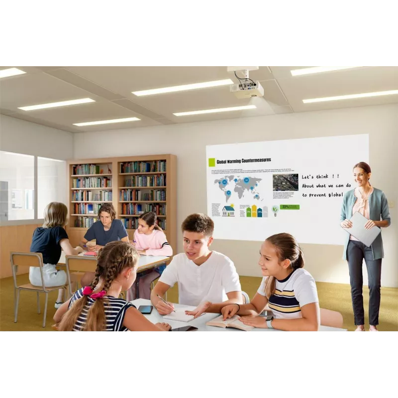 Epson ELPDC30 V12HB09080 visualizer per documenti, 4K UHD (3840 x 2160), 13 MP, zoom digitale 23x / ottico 10x, CMOS, HDMI/USB/Wi-Fi, bianco