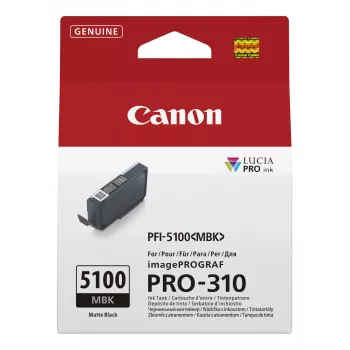 Canon PFI-5100 MBK cartuccia d'inchiostro 1 pezzo originale nero opaco