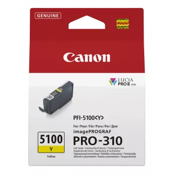 Canon PFI-5100 Y cartuccia d'inchiostro 1 pezzo originale giallo