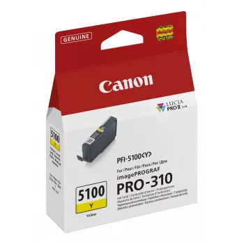 Canon PFI-5100 Y cartuccia d'inchiostro 1 pezzo originale giallo