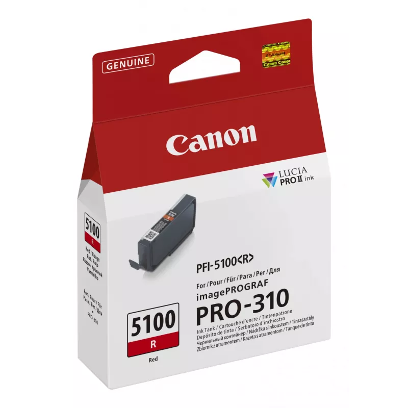 Canon PFI-5100 R cartuccia d'inchiostro 1 pezzo originale rosso