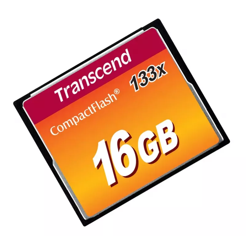 Scheda CompactFlash Transcend TS16GCF133 16 GB, 50 MB/s in lettura, 20 MB/s in scrittura