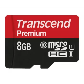 Memoria flash Transcend 8 GB MicroSDHC Classe 10 UHS-I TS8GUSDCU1