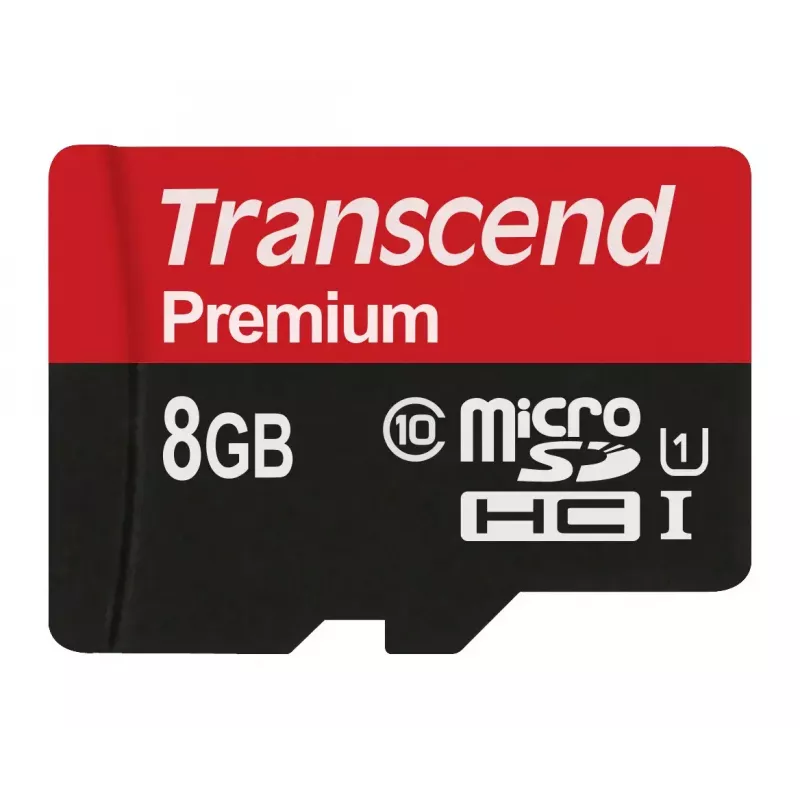 Memoria flash Transcend 8 GB MicroSDHC Classe 10 UHS-I TS8GUSDCU1