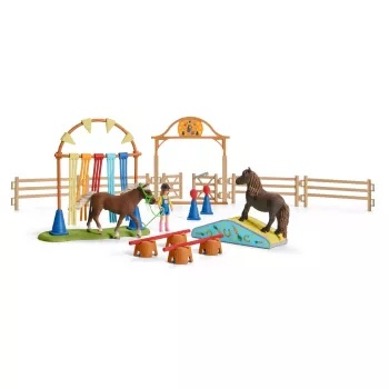 Pony Agility Training Schleich 42481 multicolore plastica 3-8 anni
