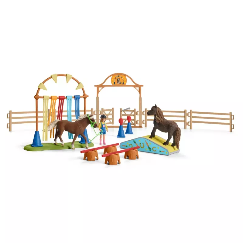 Pony Agility Training Schleich 42481 multicolore plastica 3-8 anni