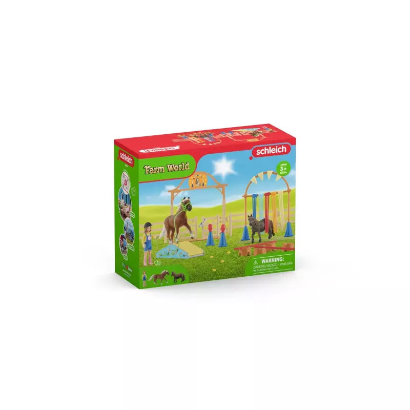 Pony Agility Training Schleich 42481 multicolore plastica 3-8 anni