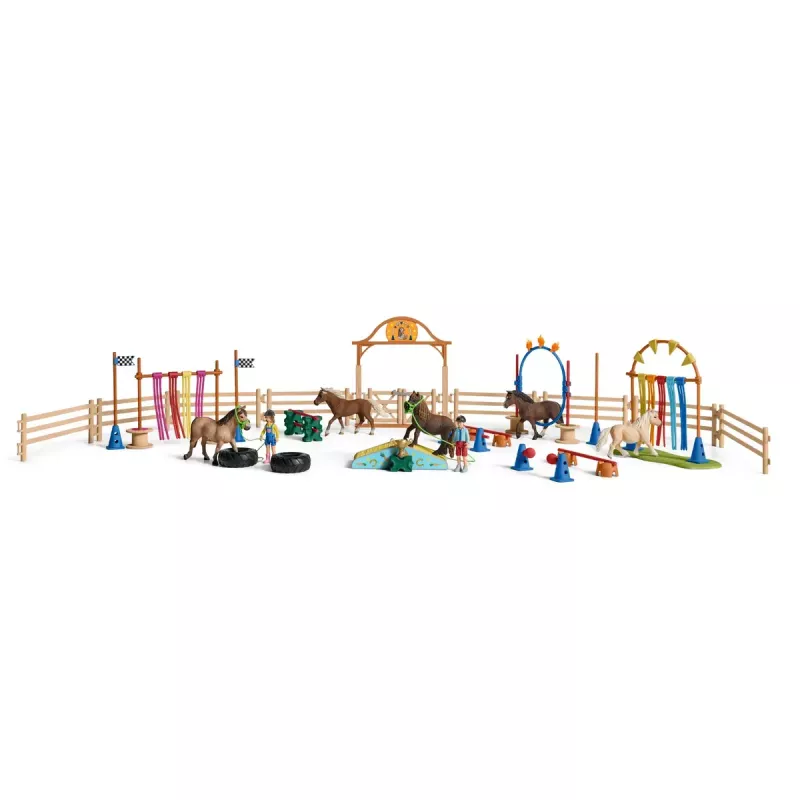 Pony Agility Training Schleich 42481 multicolore plastica 3-8 anni