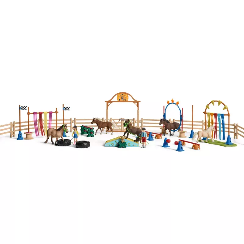 Pony Agility Training Schleich 42481 multicolore plastica 3-8 anni