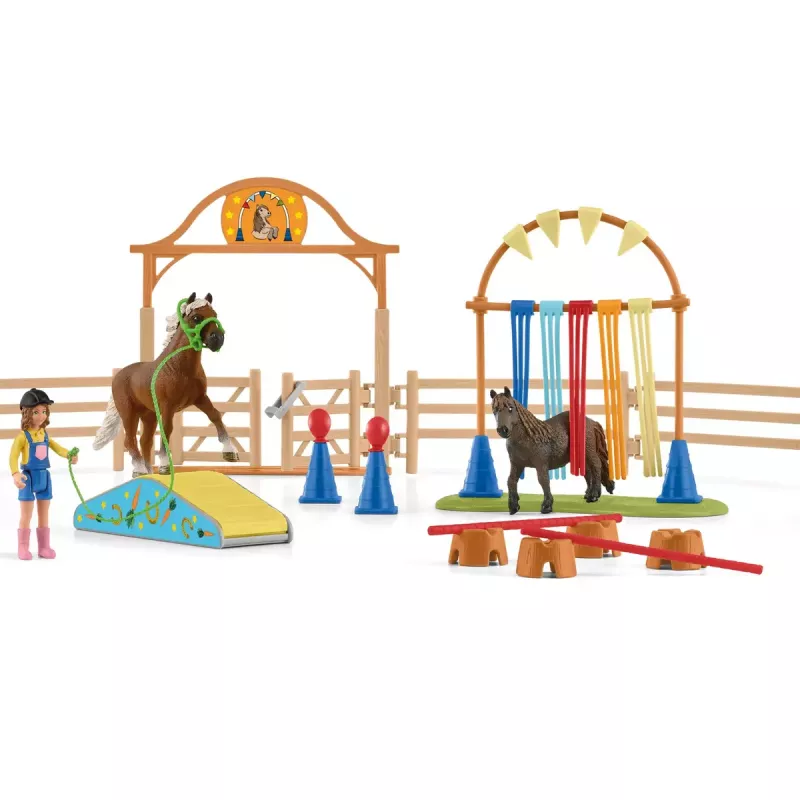 Pony Agility Training Schleich 42481 multicolore plastica 3-8 anni