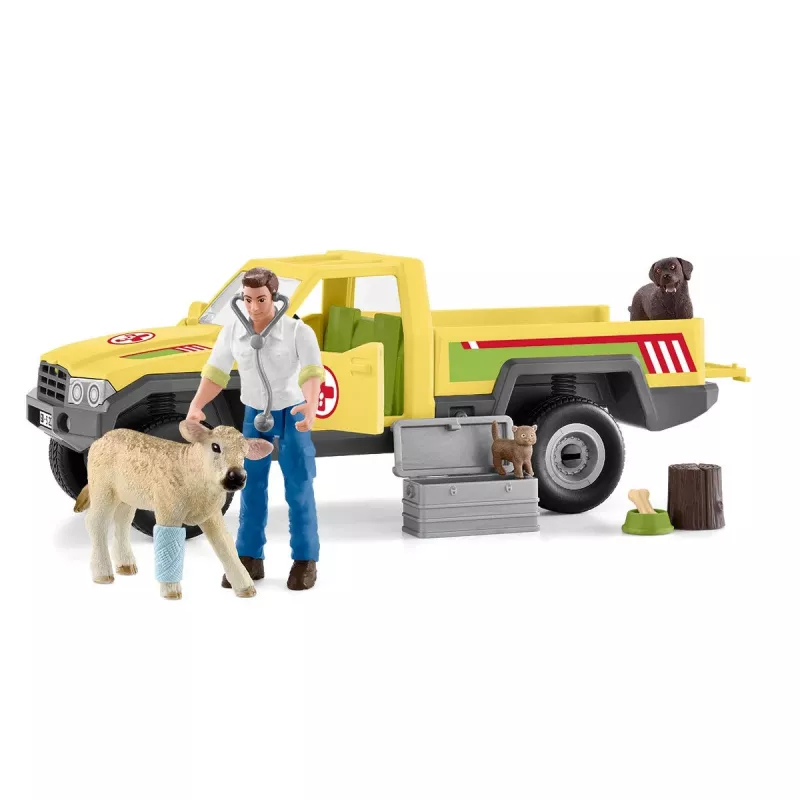 Visita veterinaria alla fattoria Schleich FARM WORLD 42503