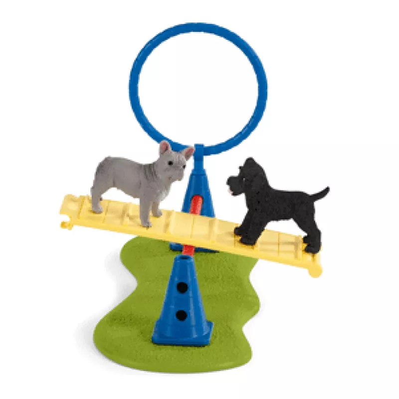 schleich Farm Life Cuccioli Agility Training, Farm World, 3 anni, multicolore