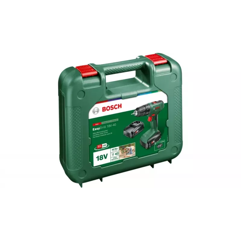 Bosch EasyDrill 18V-40 1630 giri/min senza chiave 1,3 kg nero, verde
