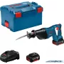 Bosch GSA 18V-LI Professional, nero, blu