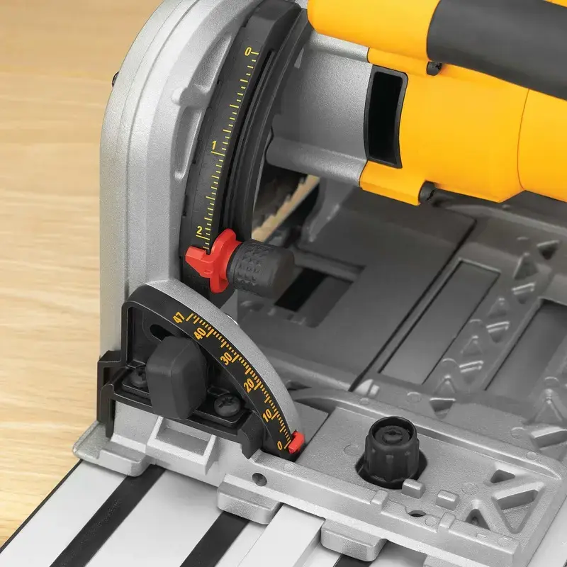 DeWALT DWS520KTR-QS sega circolare a immersione, set, 1300 W, 165 mm, con guida, T STAK-Box VI, giallo/nero