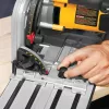 DeWALT DWS520KTR-QS sega circolare a immersione, set, 1300 W, 165 mm, con guida, T STAK-Box VI, giallo/nero