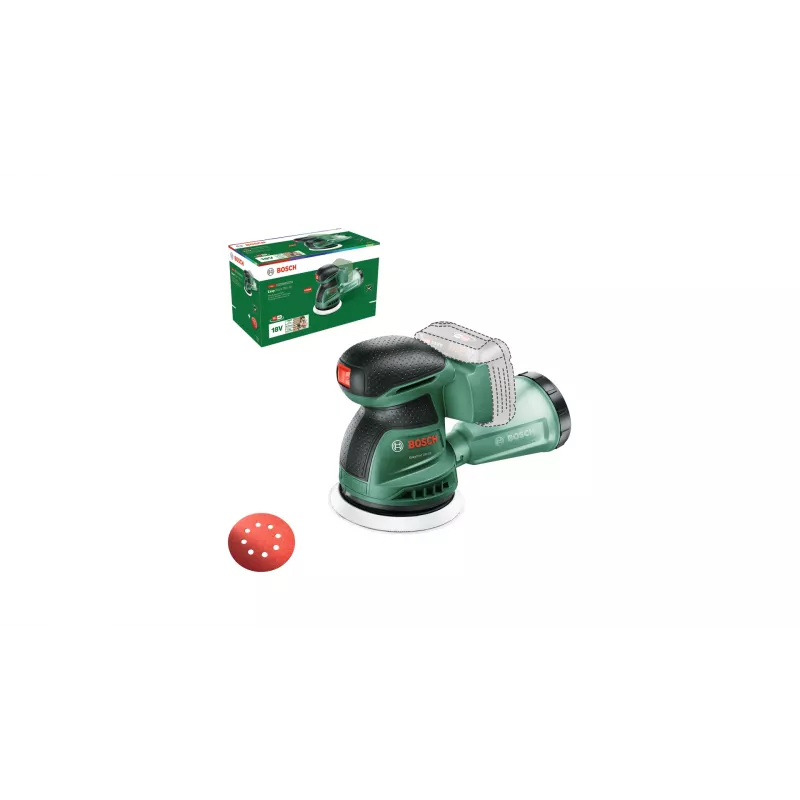 Bosch EasyOrbit 18V-10 (Baretool), Levigatrice orbitale, Nero, Verde, Plastica, Germania, 23000 giri/min, 1 mm