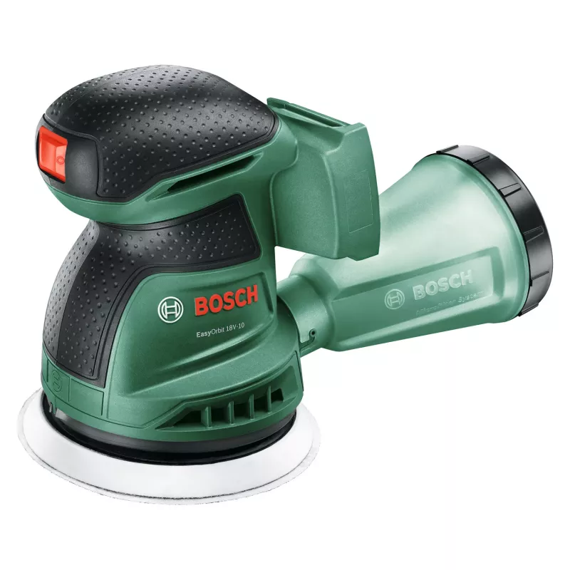 Bosch EasyOrbit 18V-10 (Baretool), Levigatrice orbitale, Nero, Verde, Plastica, Germania, 23000 giri/min, 1 mm