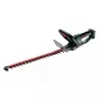 Metabo HS 18 LTX 55 tagliasiepi a batteria, 18 V, senza batteria, lama da 55 cm