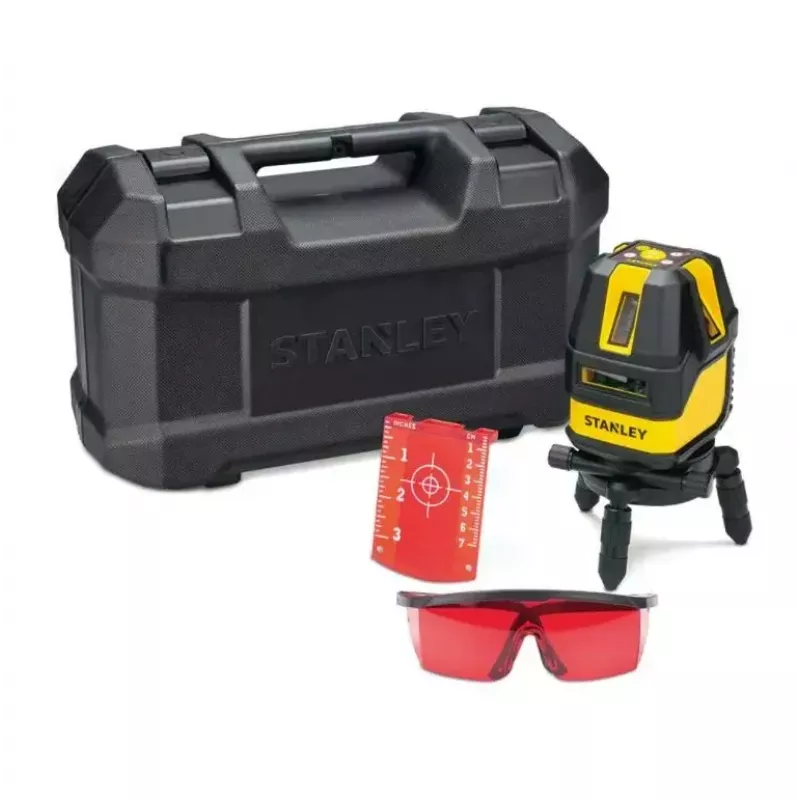 Livellatore laser STANLEY Multi-Line STHT77514-1 — laser rosso, 4 linee verticali e 1 orizzontale